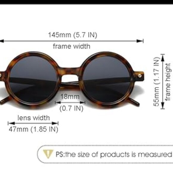 Polarized women's round sunglasses - Picture 4 of 5